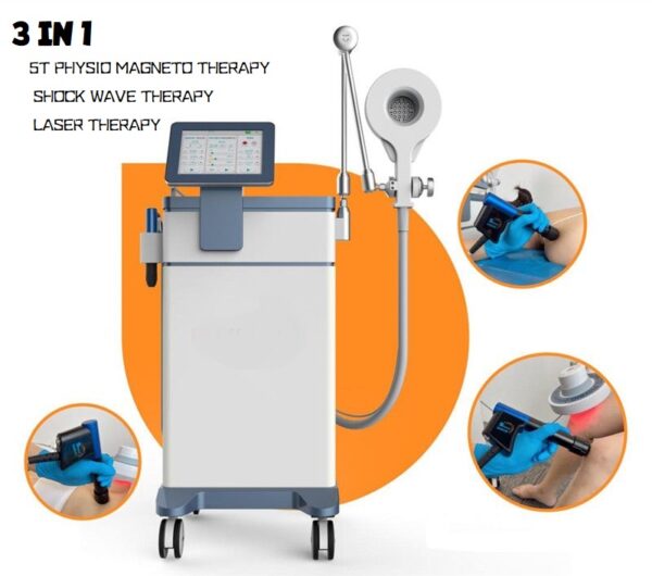 3 IN 1 PHYSIO THERAPY WITH MAGNETO-SHOCKWAVE-LASER